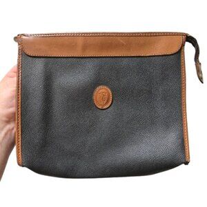 Trussardi Vintage Black Pouch Bag